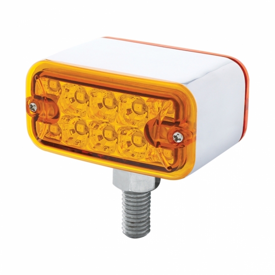 20 LED Dual Function Reflector Double Face Light - T-Mount -Amber & Red LED/Amber & Red Lens - Thumbnail 4