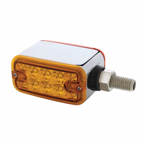 20 LED Dual Function Reflector Double Face Light - Horizontal Mount -Amber & Red LED/Amber & Red Lens - Thumbnail 2