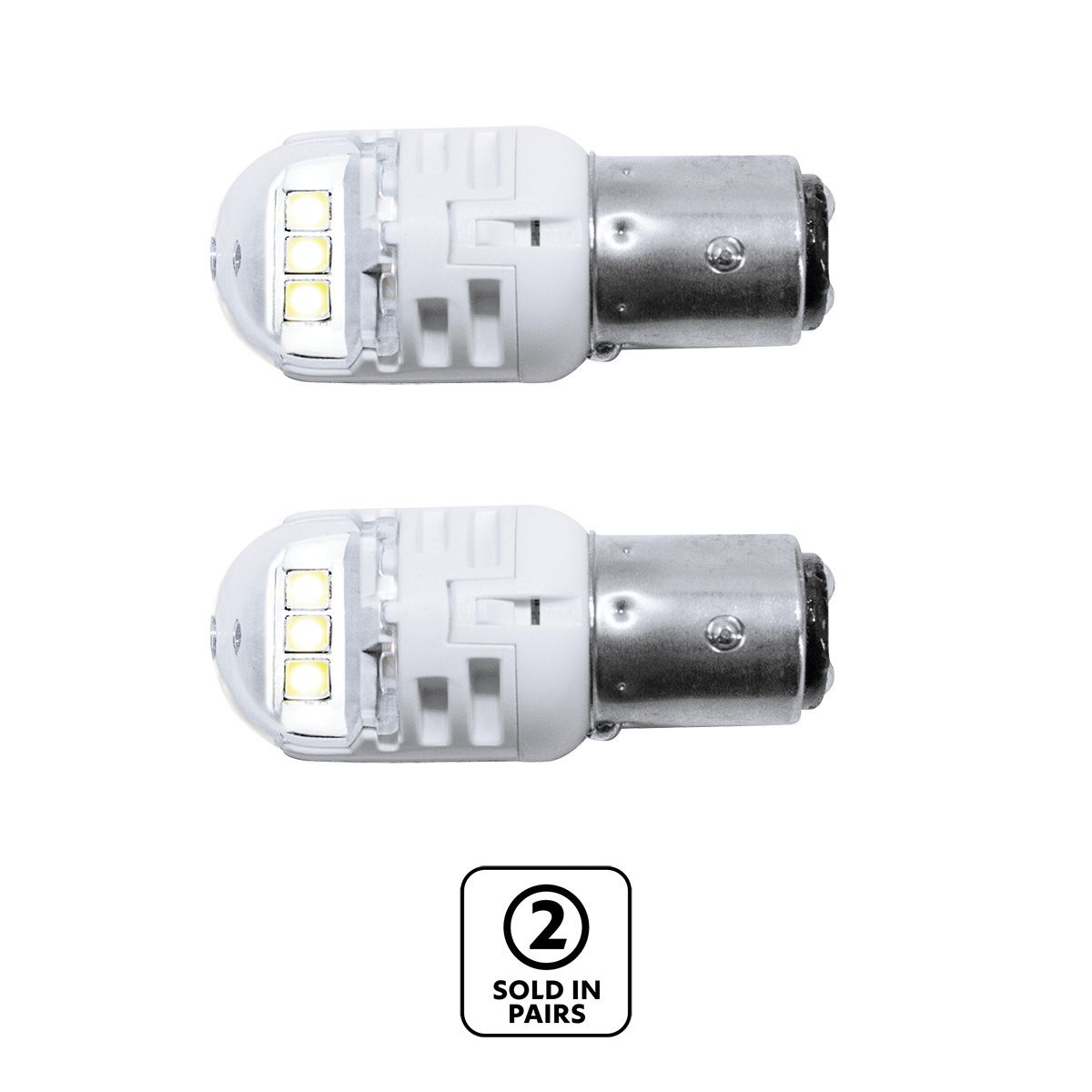 High Power 6 LED 1157 Bulb-White (Pair)