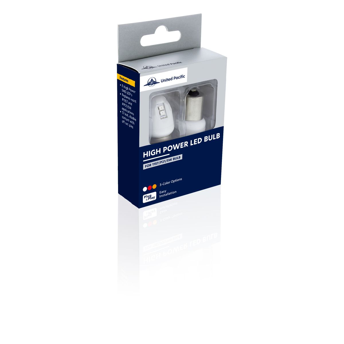 High Power 8 LED 1157 Type Bulb - Amber (Color Box of 2) - Thumbnail 6