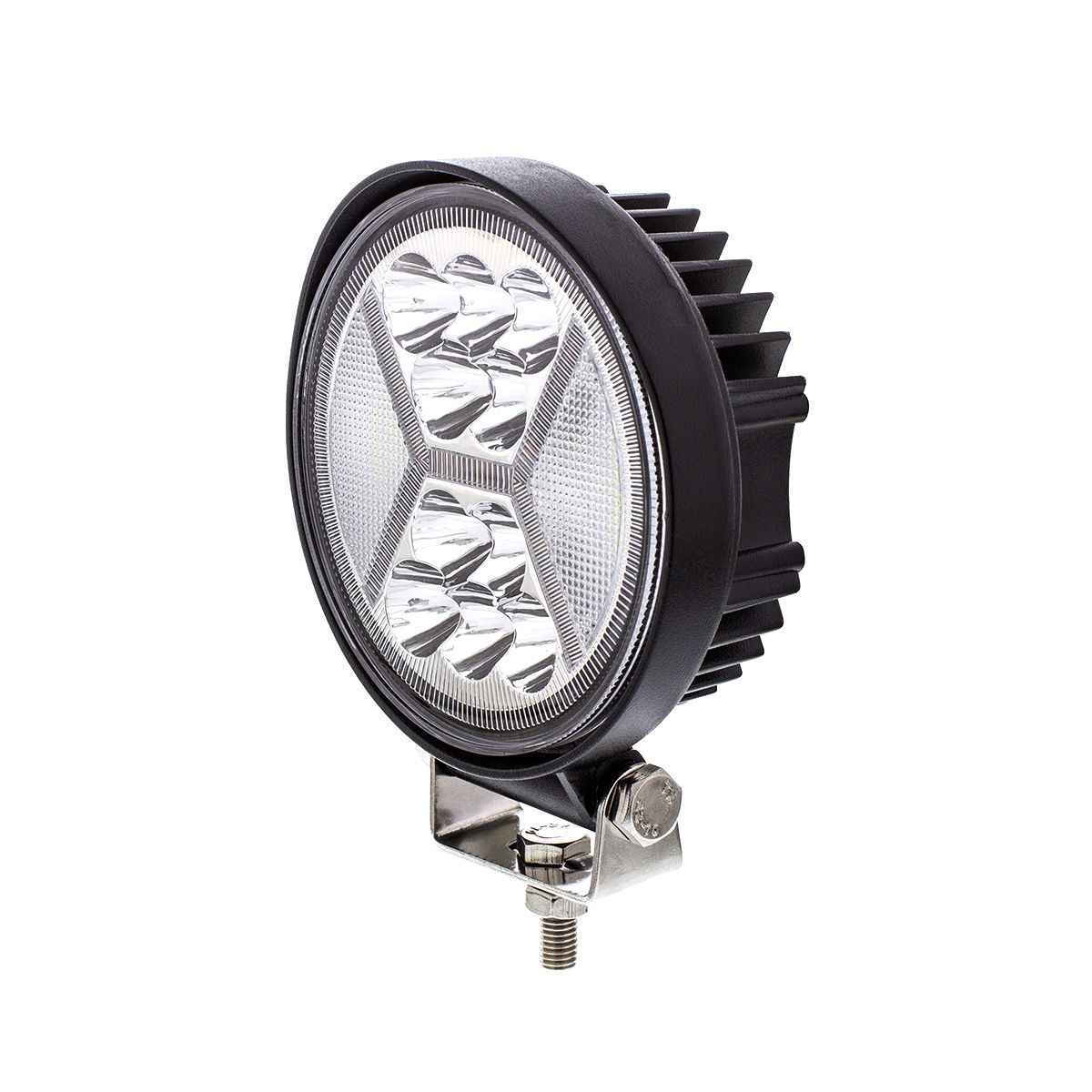 4.5" 24 High Power LED Work Light With "X" White Light Guide - Thumbnail 4