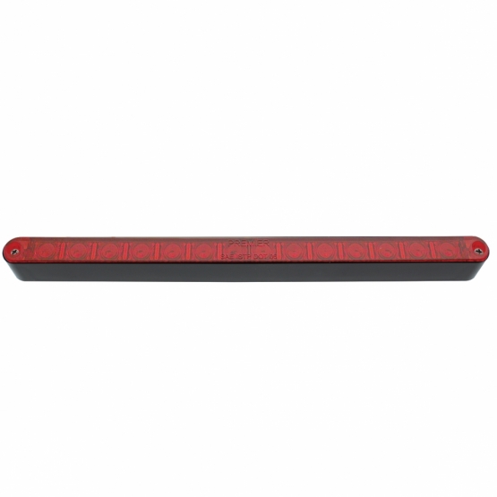 14 LED 12" Light Bar With Black Housing - Red LED/Red Lens - Thumbnail 3