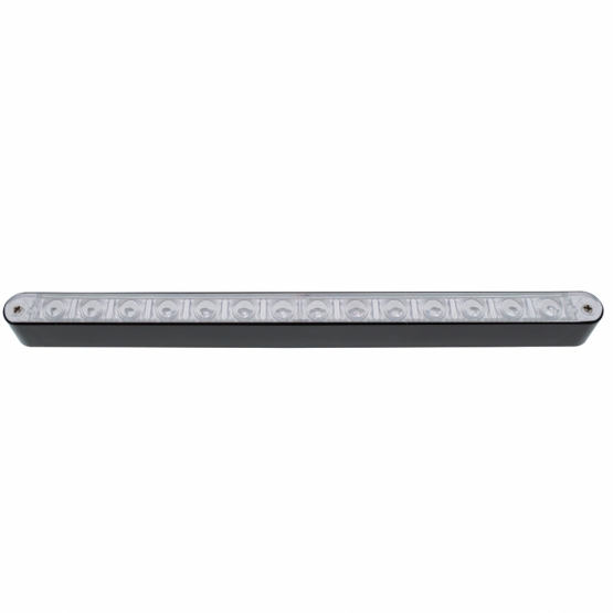 14 LED 12" Light Bar With Black Housing - Red LED/Clear Lens - Thumbnail 3