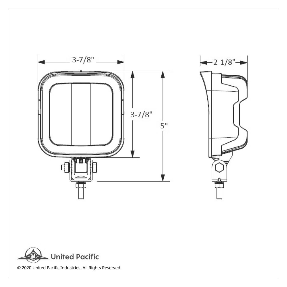 9 LED Square Wide Angle Driving/Work Flood Light (Bulk) - Thumbnail 7