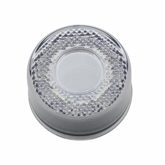 9 LED 2" Round Mirage Light (Clearance/Marker) - Red LED/Clear Lens - Thumbnail 3