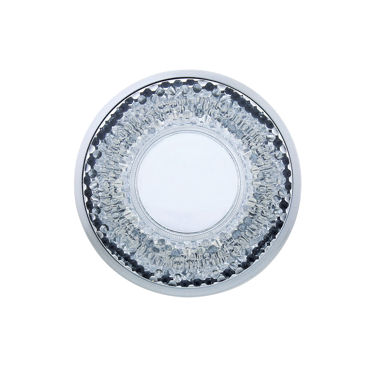 9 LED 2" Round Mirage Light (Clearance/Marker) - Red Led/Clear Lens (Bulk) - Thumbnail 2