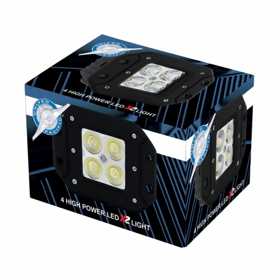 4 High Power LED Flange Mount Work Light - Flood Light - Thumbnail 5