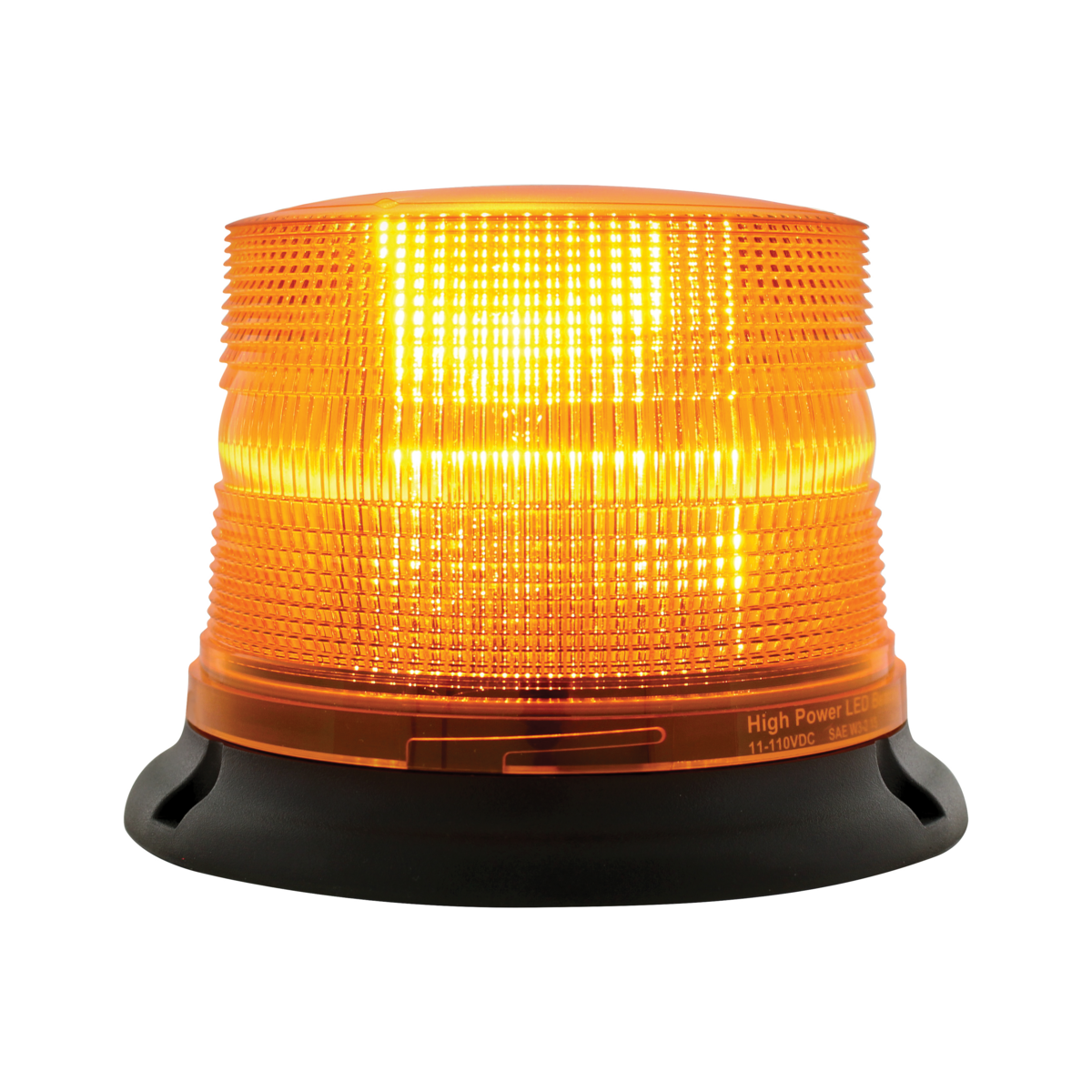 3 High Power LED 5" Round Beacon Light - Magnet Mount - Thumbnail 3