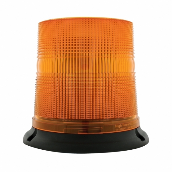 3 High Power LED 6" Round Beacon Light - Permanent Mount - Thumbnail 5