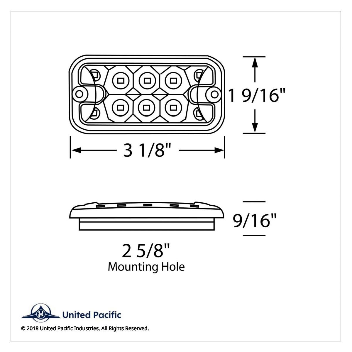 10 LED Dual Function Reflector Rectangular Light - Amber LED/Clear Lens (Bulk) - Thumbnail 5