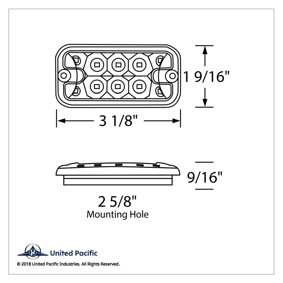 10 LED Dual Function Reflector Rectangular Light - Amber LED/Clear Lens (Bulk) - Thumbnail 6