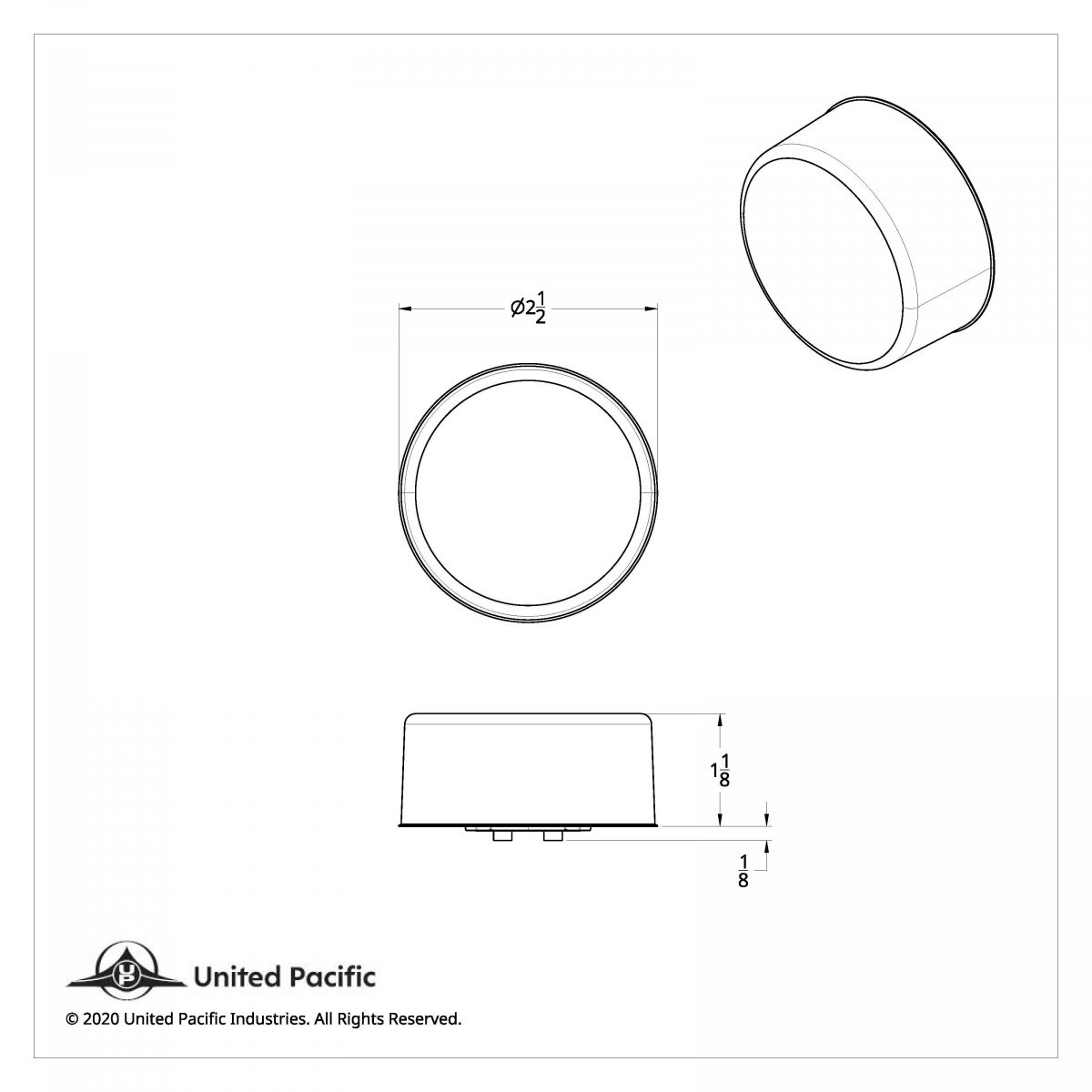 12 LED 2.5" Mirage Light (Clearance/Marker) - Red LED/Red Lens - Thumbnail 8