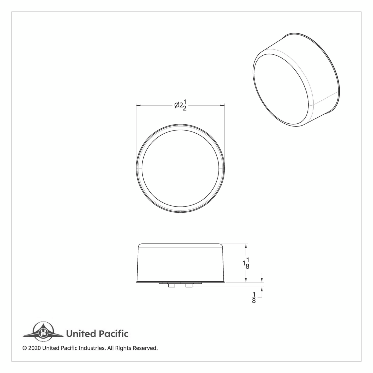 12 LED 2.5" Mirage Light (Clearance/Marker) - Red LED/Red Lens - Thumbnail 10