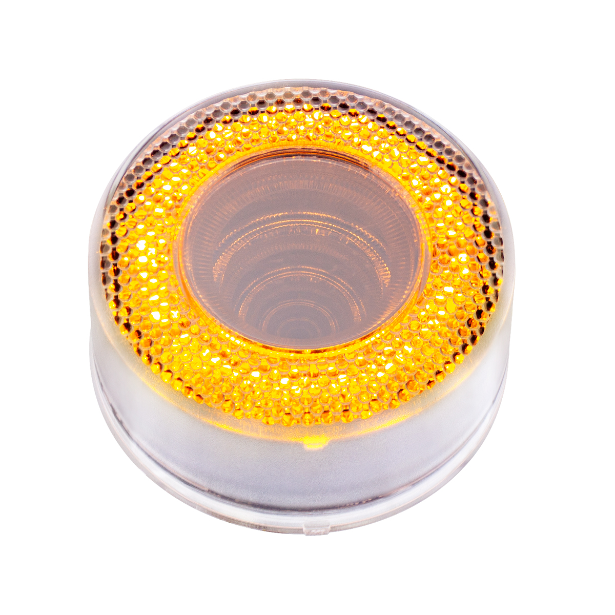 12 LED 2.5" Mirage Light (Clearance/Marker) - Amber LED/Clear Lens - Thumbnail 3