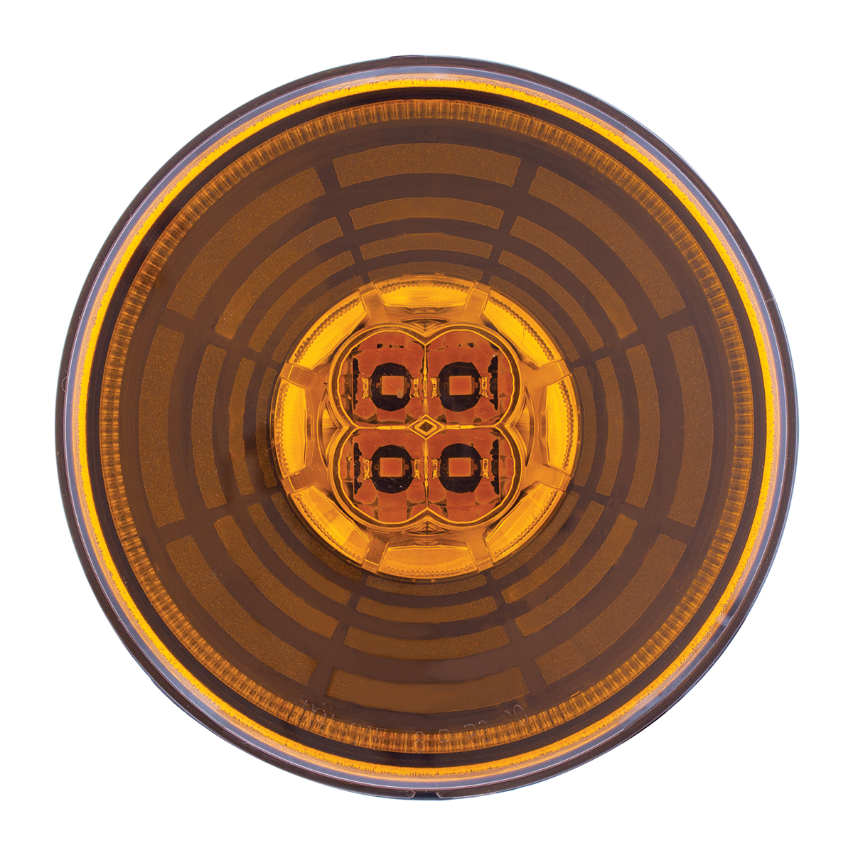 13 LED 4" Round Abyss Light (Turn Signal) - Amber LED/Amber Lens - Thumbnail 2