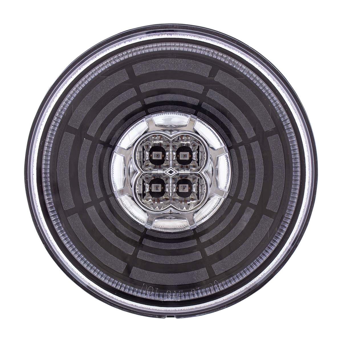 13 LED 4" Round Abyss Light (Stop, Turn & Tail) - Red LED/Clear Lens - Thumbnail 2