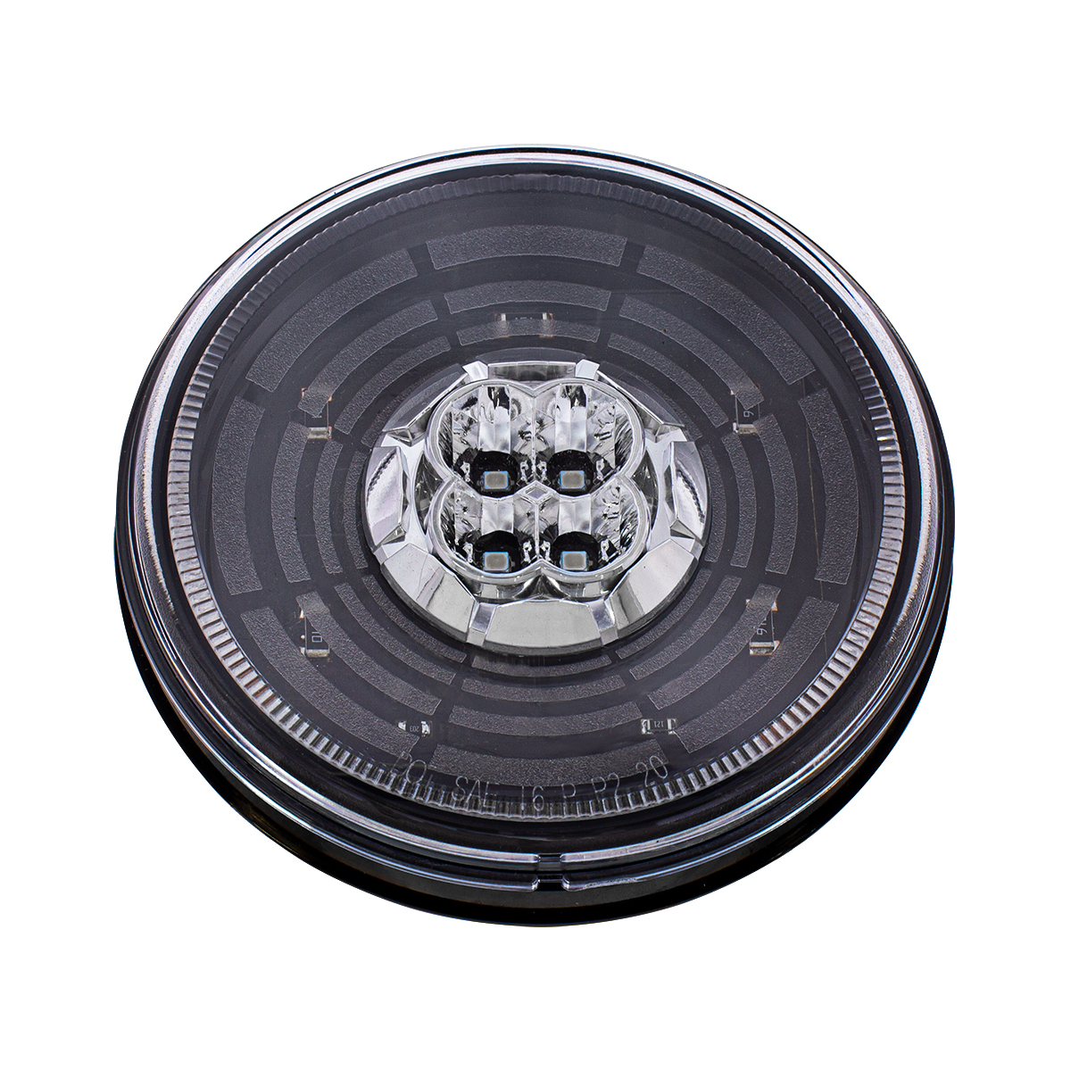 13 LED 4" Round Abyss Light (Turn Signal) - Amber LED/Clear Lens - Thumbnail 4