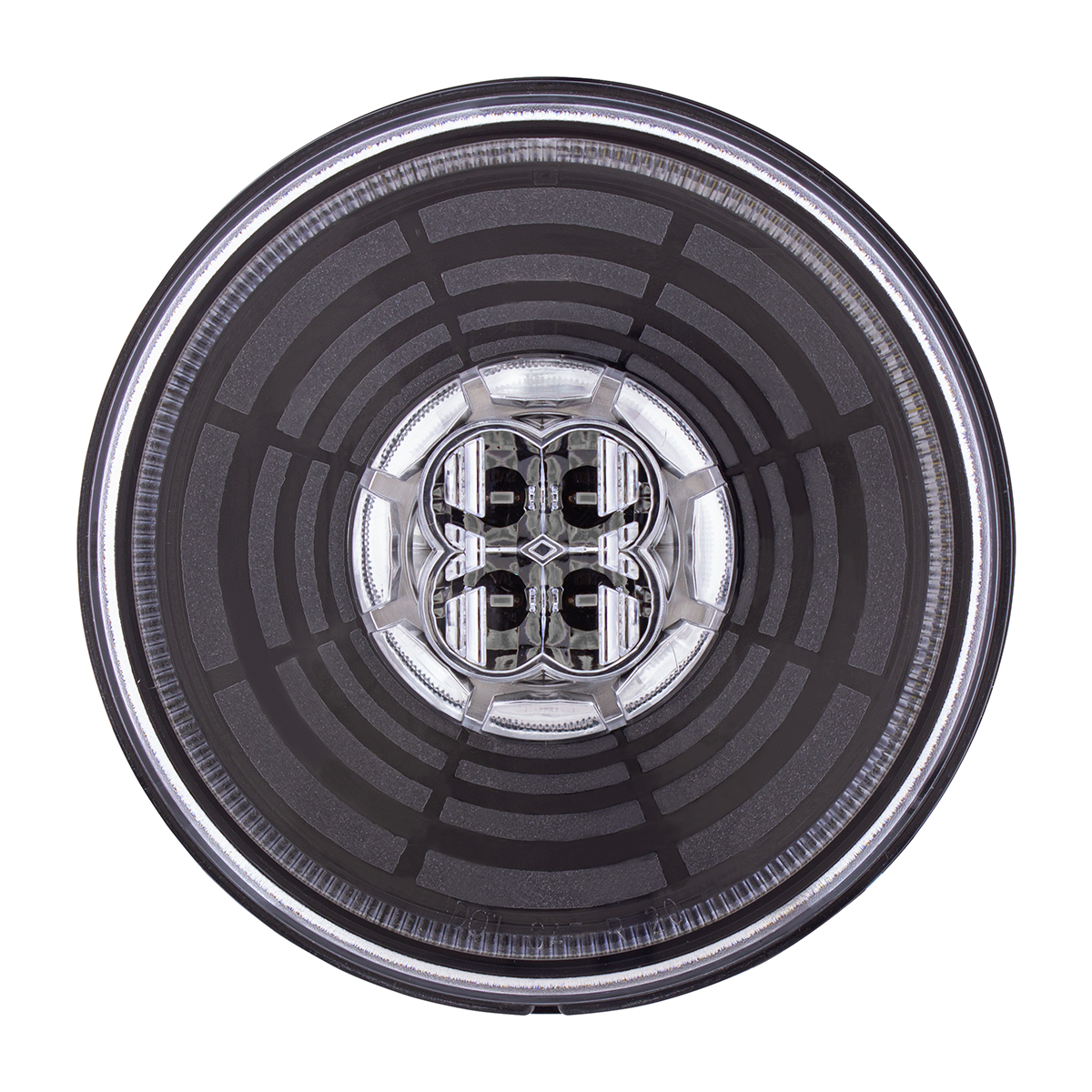 13 LED 4" Round Abyss Light (Back-Up) - White LED/Clear Lens - Thumbnail 2