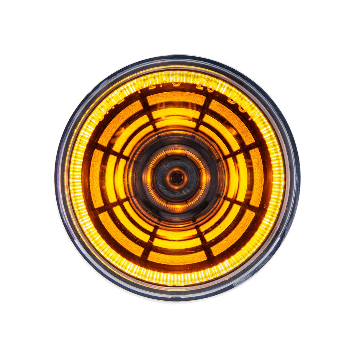 4 LED 2" Round Abyss Light (Clearance/Marker) - Amber LED/Clear Lens