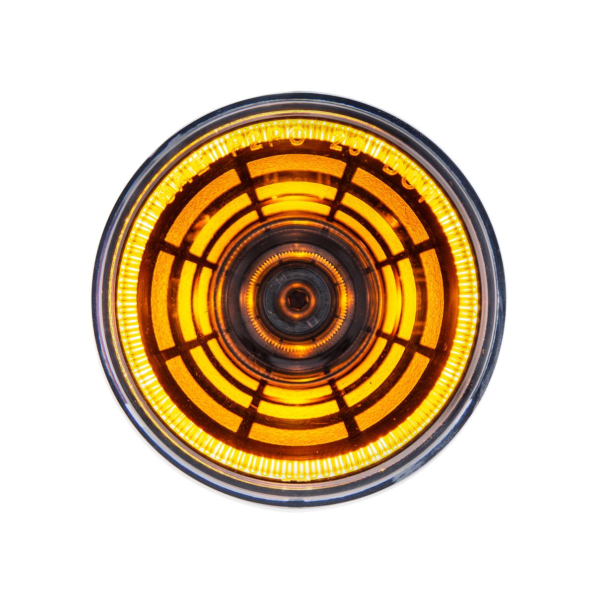 4 LED 2" Round Abyss Light (Clearance/Marker) - Amber LED/Clear Lens - Thumbnail 8