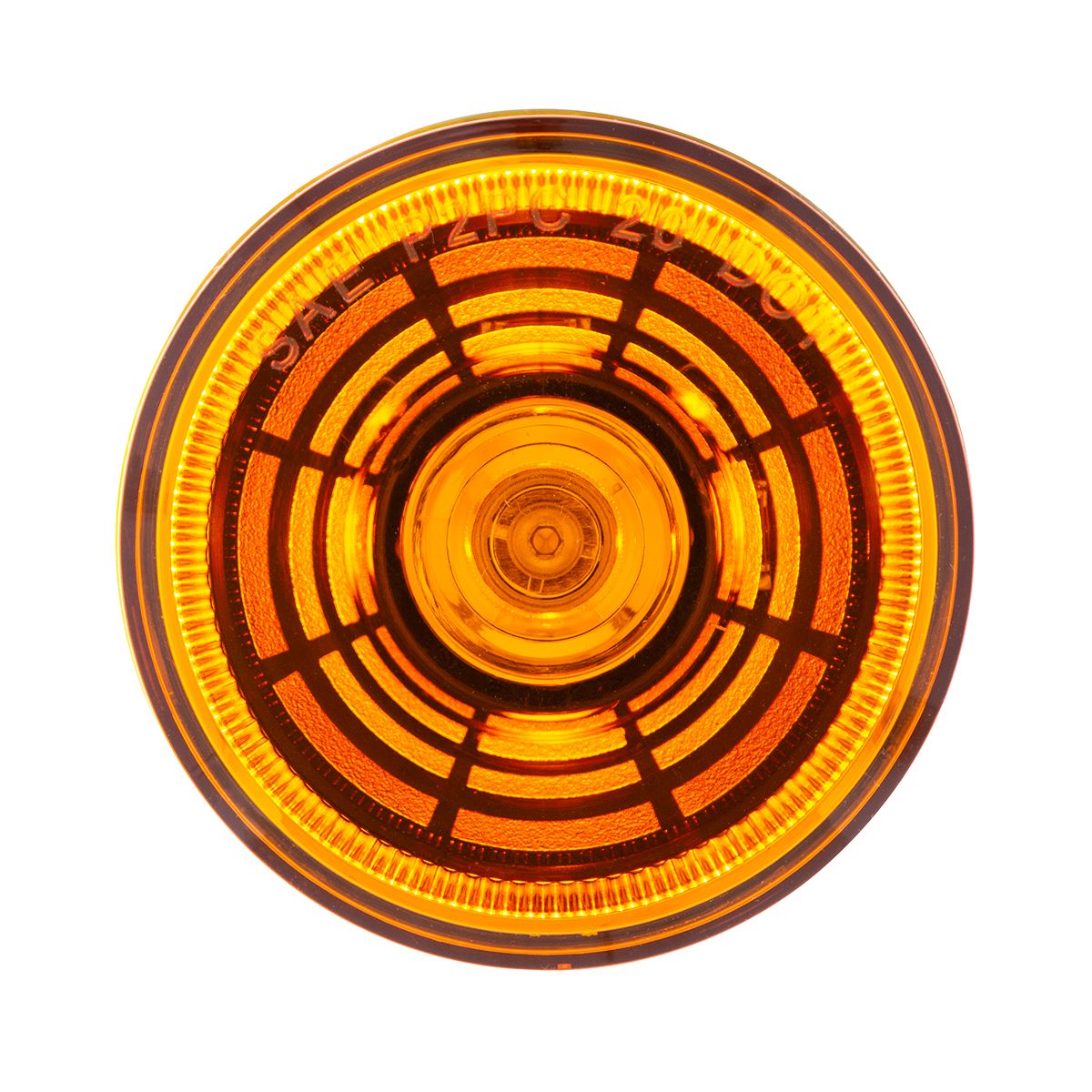 4 LED 2.5" Round Abyss Light (Clearance/Marker) - Amber LED/Amber Lens