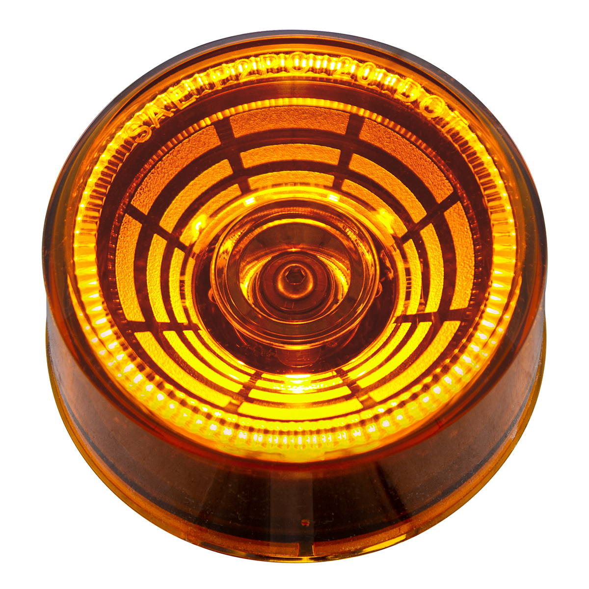 4 LED 2.5" Round Abyss Light (Clearance/Marker) - Amber LED/Amber Lens - Thumbnail 3