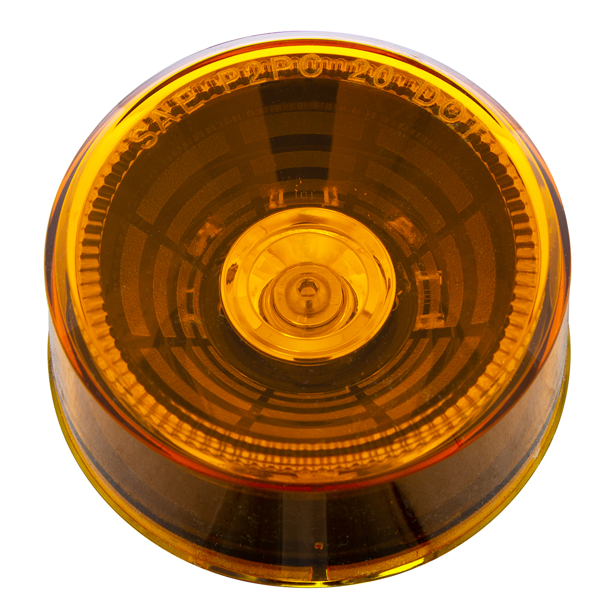4 LED 2.5" Round Abyss Light (Clearance/Marker) - Amber LED/Amber Lens - Thumbnail 4