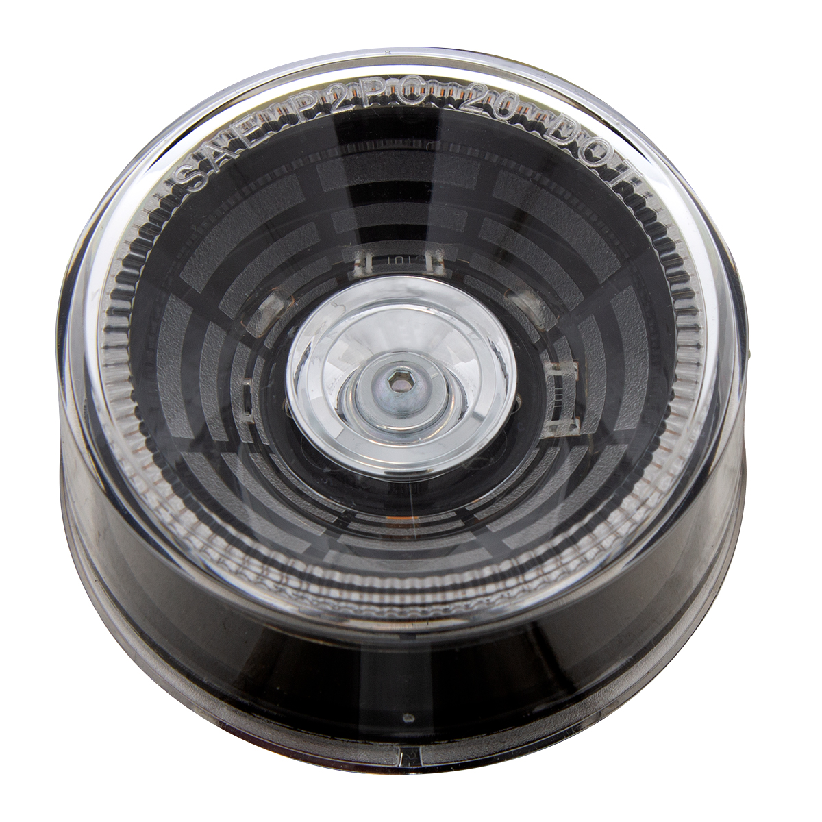 4 LED 2.5" Round Abyss Light (Clearance/Marker) - Amber LED/Clear Lens - Thumbnail 4