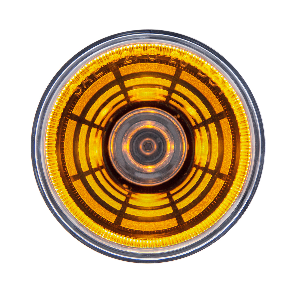 4 LED 2.5" Round Abyss Light (Clearance/Marker) - Amber LED/Clear Lens - Thumbnail 8