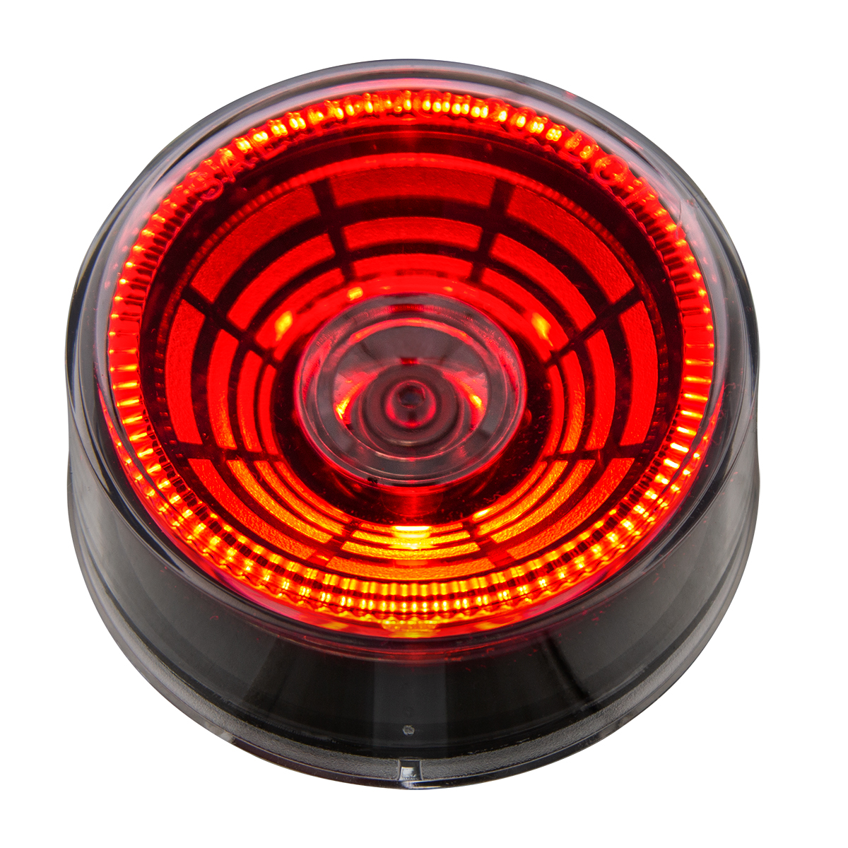 4 LED 2.5" Round Abyss Light (Clearance/Marker) - Red LED/Clear Lens - Thumbnail 3