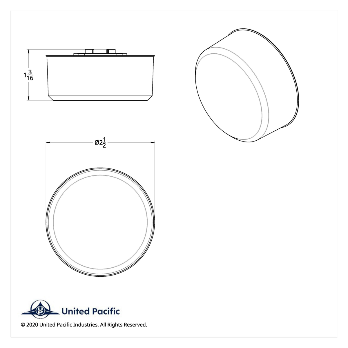 4 LED 2.5" Round Abyss Light (Clearance/Marker) - White LED/Clear Lens - Thumbnail 10