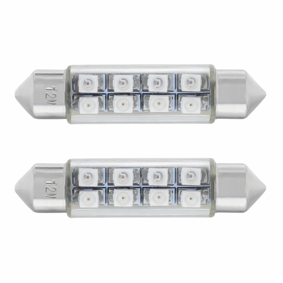 8 SMD High Power Micro LED 211-2 Dome Light Bulb - White (2-Pack) - Thumbnail 2