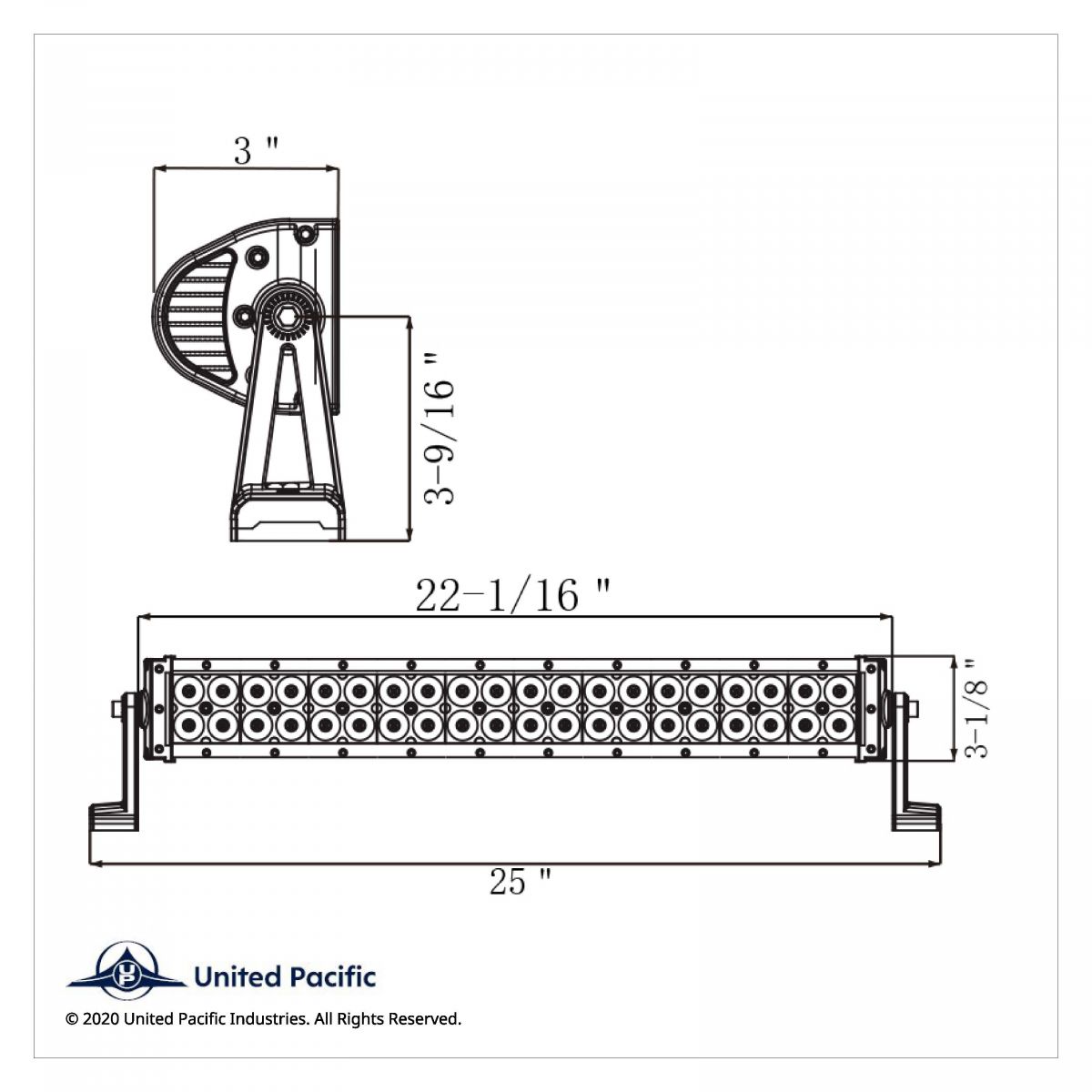 12 High Power LED 7" Combo Light Bar - Competition Series - Thumbnail 6