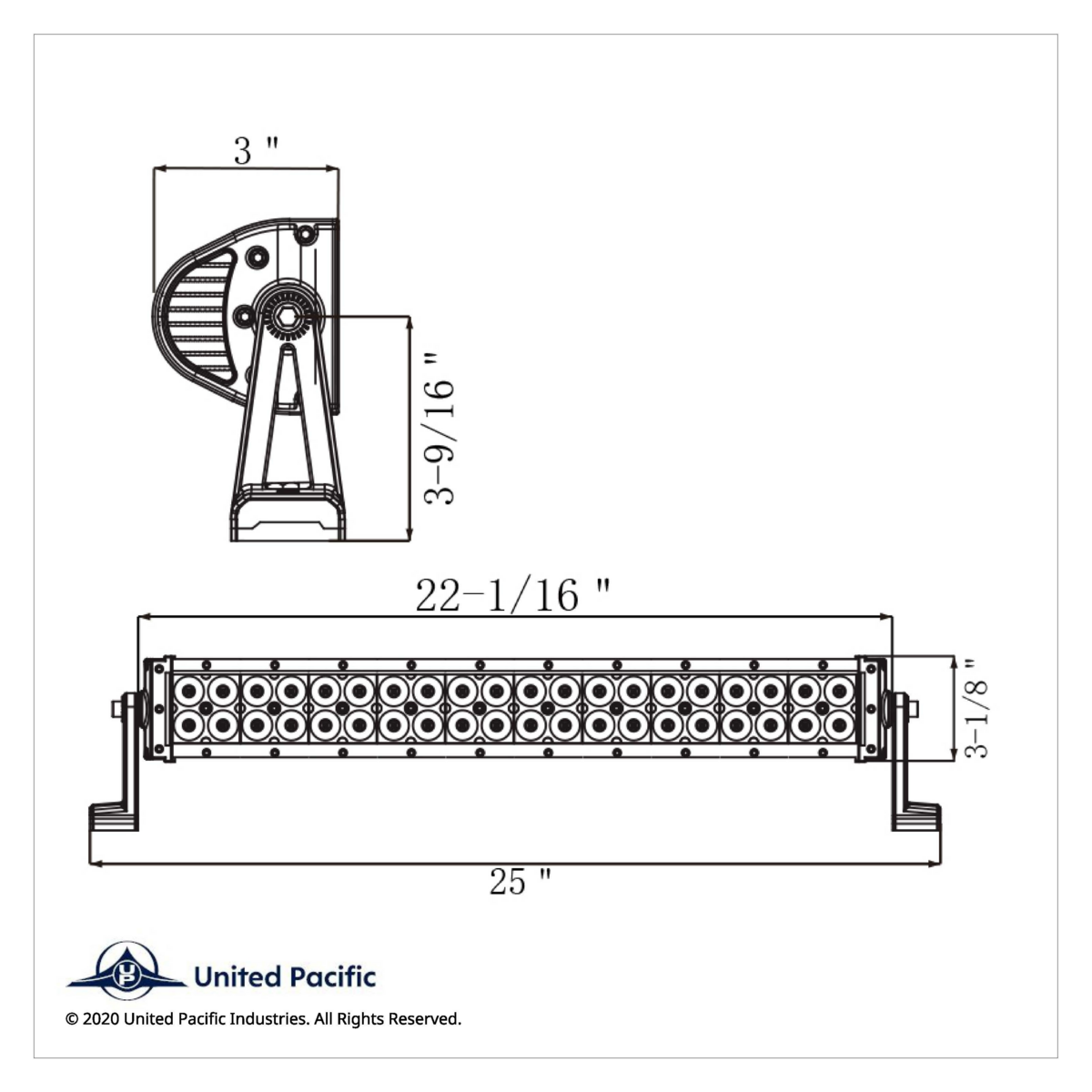 12 High Power LED 7" Combo Light Bar - Competition Series - Thumbnail 8