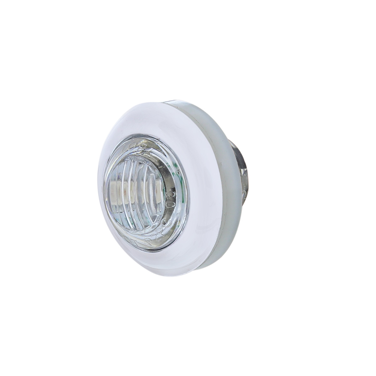 3 LED Dual Function 3/4" Mini Auxiliary/Utility Light With Bezel & Washer - Amber LED/Clear Lens - Thumbnail 3