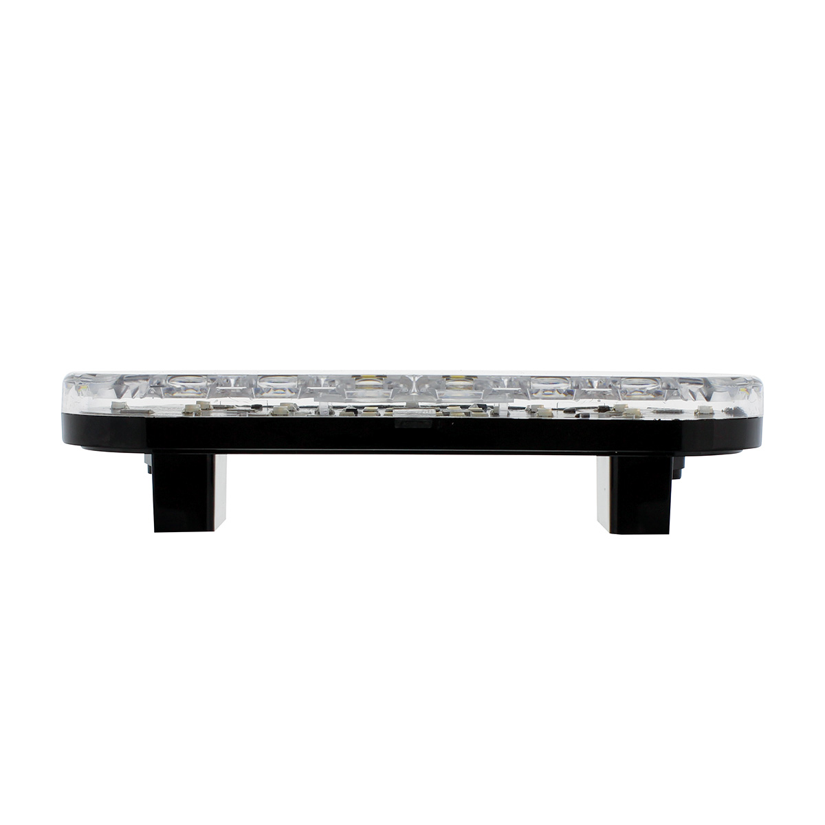 6" Oval Combo Light With 14 LED Stop, Turn & Tail & 16 LED Back-Up - Red LED/Clear Lens - Thumbnail 6