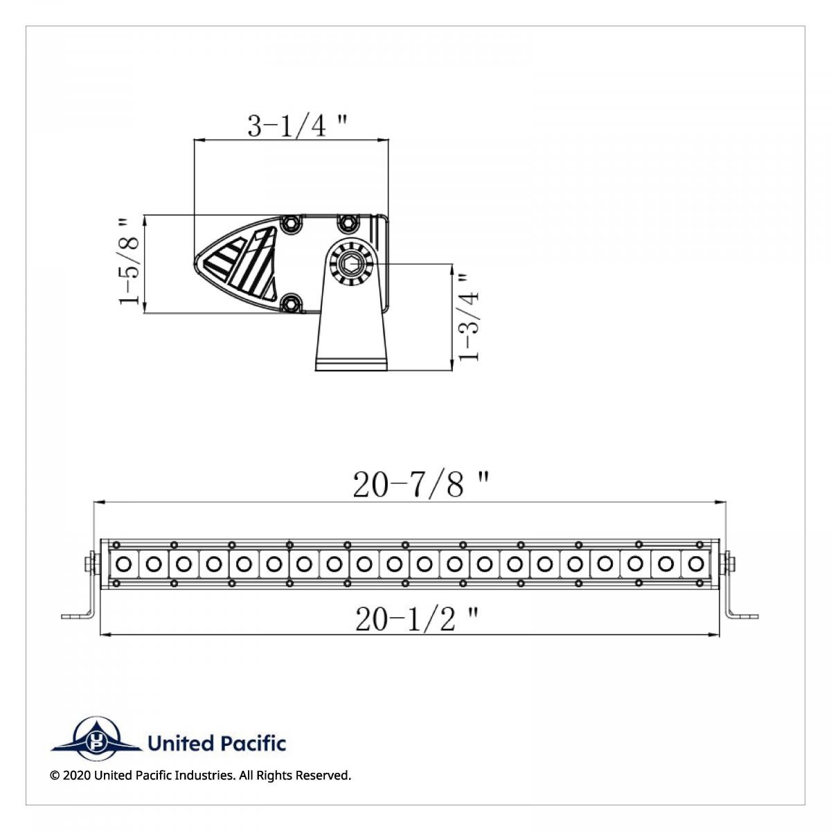 20 High Power CREE LED Single Row 20-1/2" Light Bar - Spot & Flood - Thumbnail 4