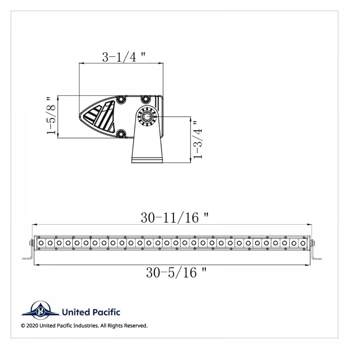 30 High Power CREE LED Single Row 30-1/4" Light Bar - Spot & Flood - Thumbnail 4