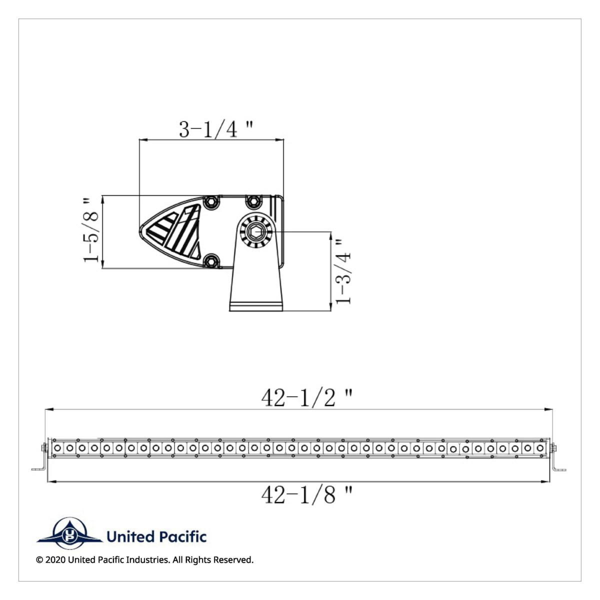 40 High Power CREE LED Single Row 42" Light Bar - Spot & Flood - Thumbnail 5