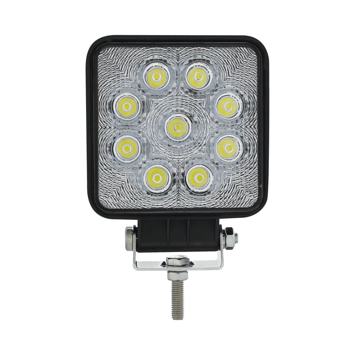 9 High Power LED 4-1/4" Square "Competition Series" Work Light - Flood