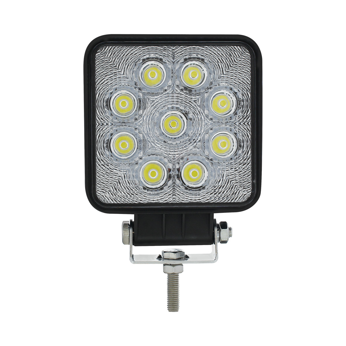 9 High Power LED 4-1/4" Square "Competition Series" Work Light - Flood - Thumbnail 6