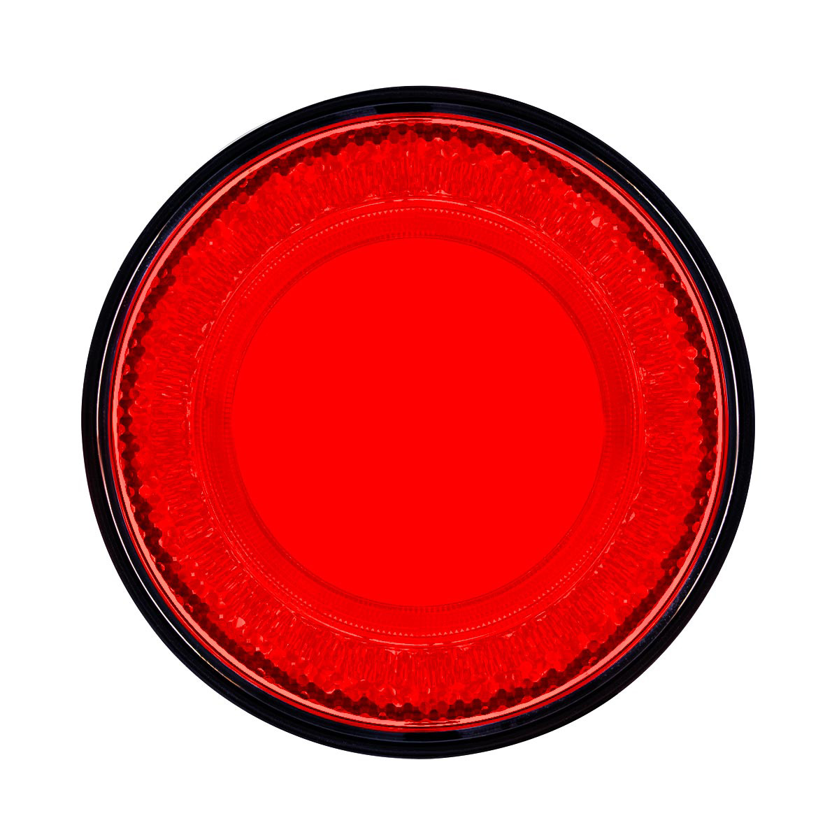 24 LED 4" Round Mirage Light (Stop, Turn & Tail) - Red LED/Red Lens - Thumbnail 2