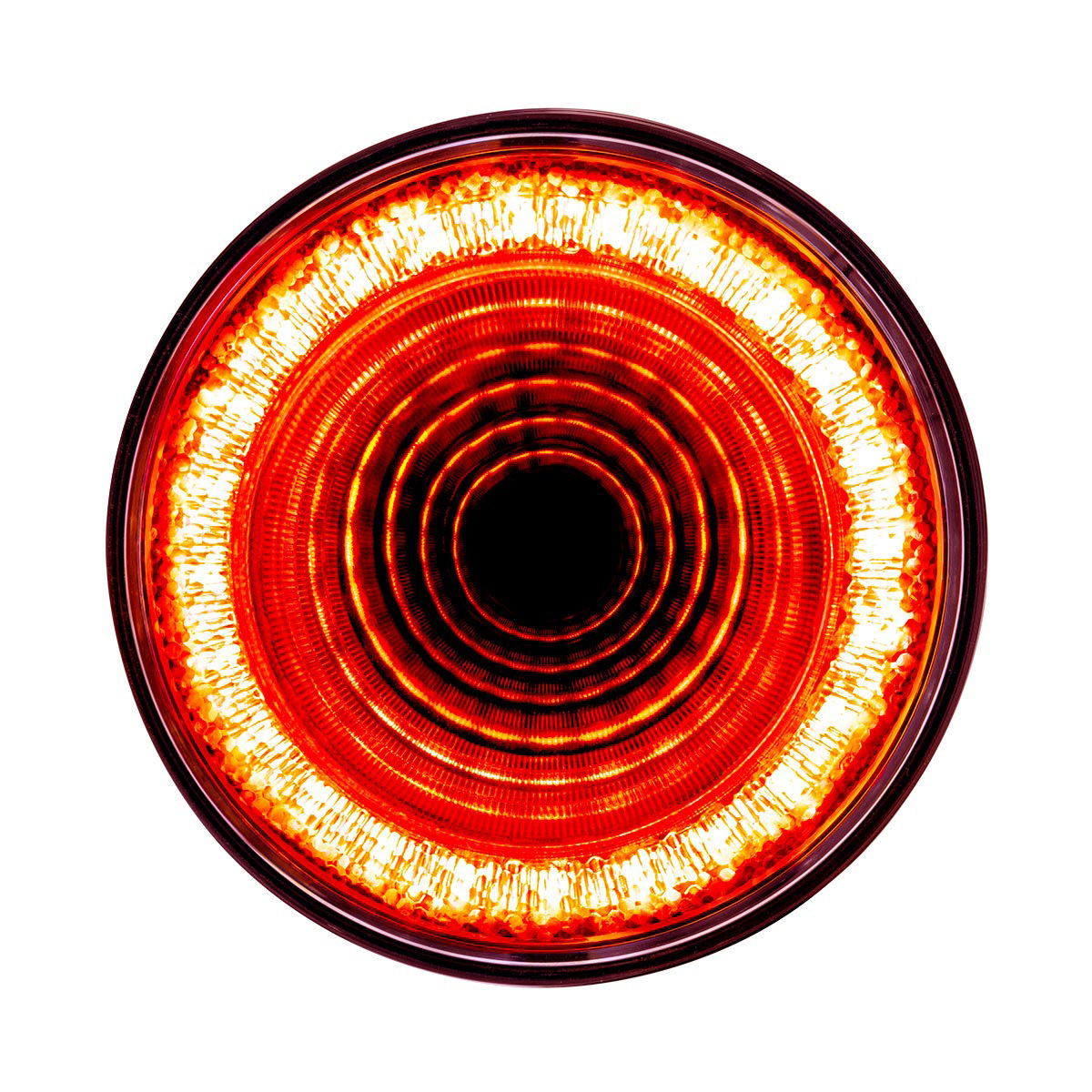 24 LED 4" Round Mirage Light (Stop, Turn & Tail) - Red LED/Clear Lens - Thumbnail 9