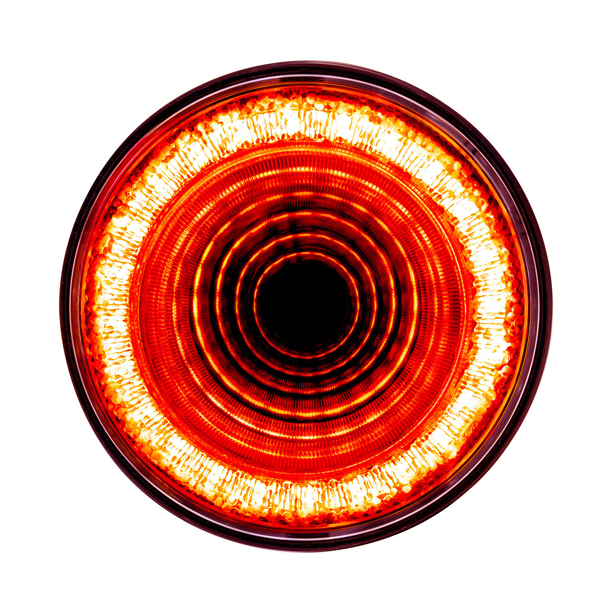 24 LED 4" Round Mirage Light (Stop, Turn & Tail) - Red LED/Clear Lens (Bulk) - Thumbnail 7