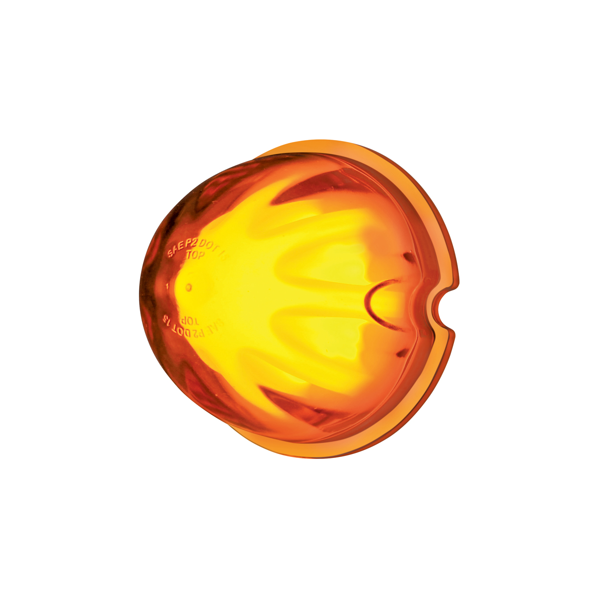 9 LED Dual Function GloLight Watermelon Cab/Auxiliary Light - Amber LED / Amber Lens - Thumbnail 4