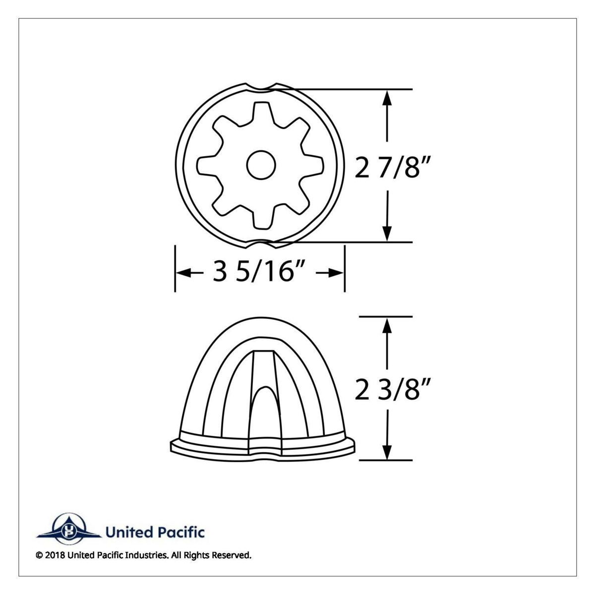 9 LED Dual Function GloLight Watermelon Cab/Auxiliary Light - Red LED/Clear Lens - Thumbnail 10