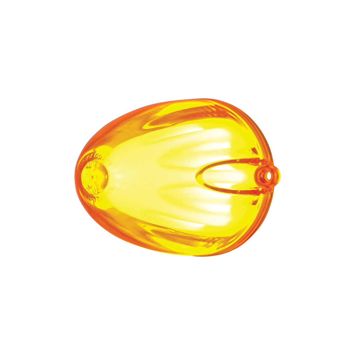 9 LED Dual Function GloLight Watermelon Grakon 1000 Style Cab Light - Amber LED/Amber Lens - Thumbnail 3