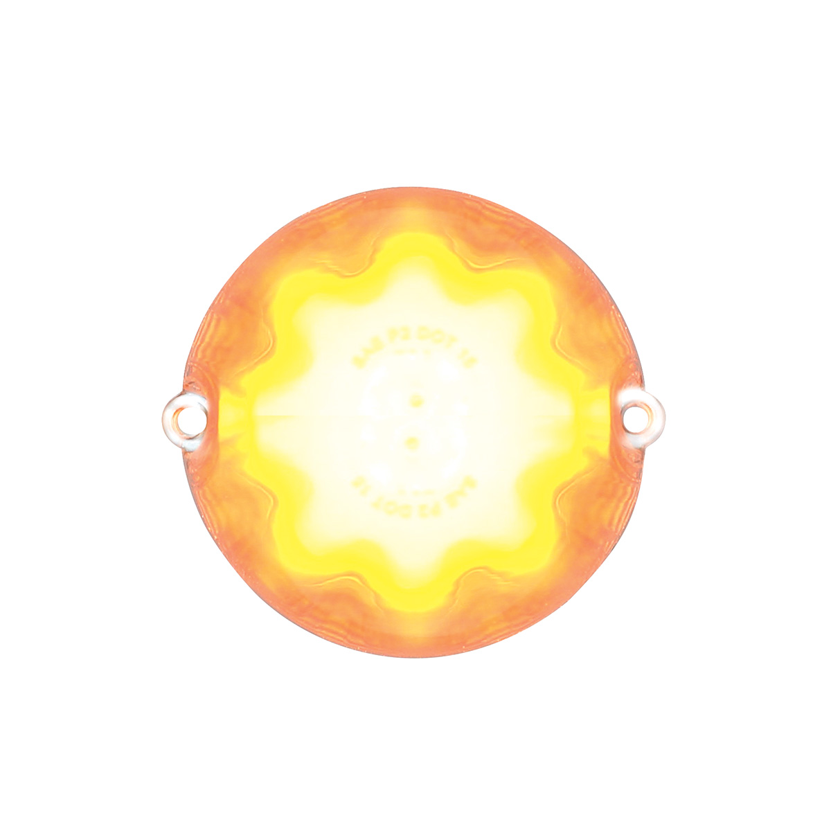 9 LED Dual Function GloLight Watermelon Grakon 1000 Style Cab Light - Amber LED/Clear Lens - Thumbnail 5