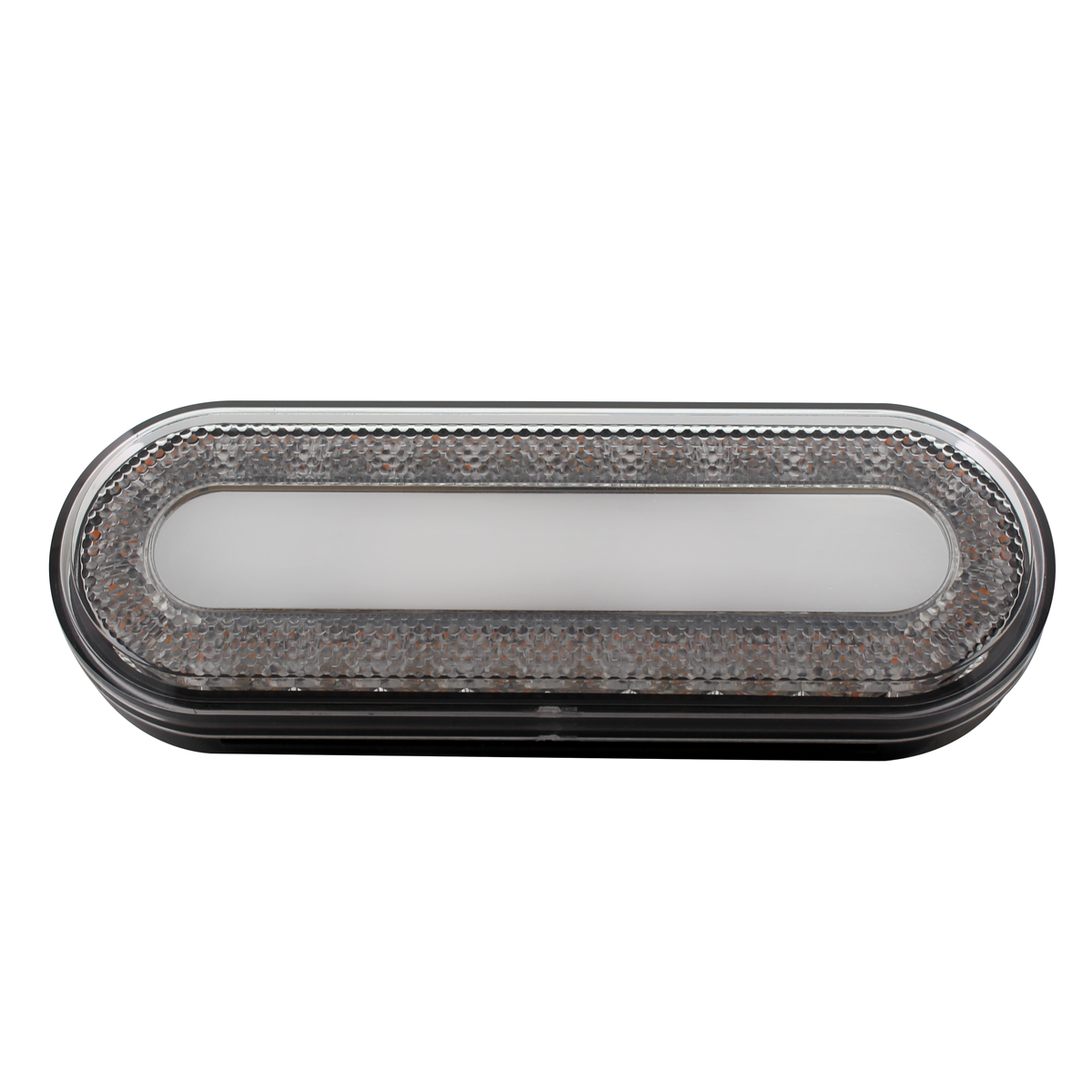 24 LED 6" Oval Mirage Light (Turn Signal) - Amber LED/Clear Lens - Thumbnail 3
