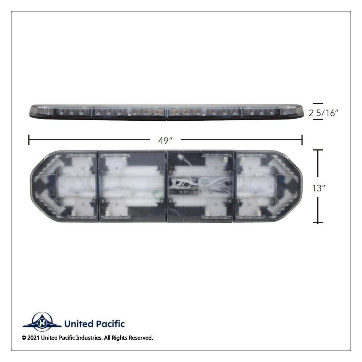 12 LED 49" High Power LED Warning Light Bar - Thumbnail 5